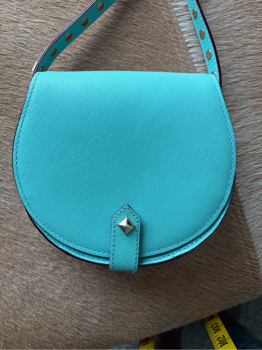 Rebecca Minkoff Turquoise Crossbody Saddle Bag - Stylish Everyday Shoulder Bag